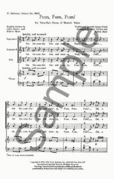 Fum Fum Fum With Piano Or A Cappella (Robert Shaw) 