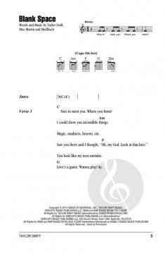 Taylor Swift - Guitar Chord Songbook 