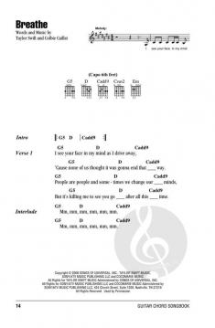 Taylor Swift - Guitar Chord Songbook 