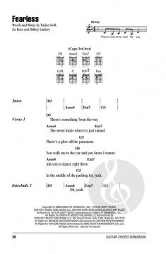 Taylor Swift - Guitar Chord Songbook 