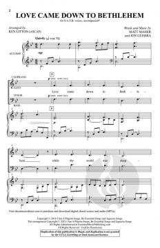 Love Came Down to Bethlehem von Jon Guerra 