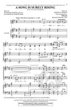 A Song Is Surely Rising von Joseph M. Martin 