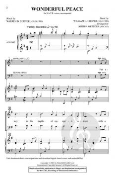 Wonderful Peace von William G. Cooper 