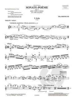 Sonate Poeme Op. 11 von Elise Bertrand 