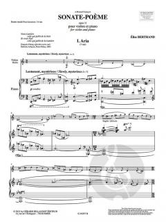 Sonate Poeme Op. 11 von Elise Bertrand 