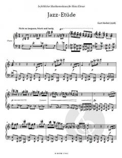 Jazz-Etude für Klavier von Kurt Herbst im Alle Noten Shop kaufen