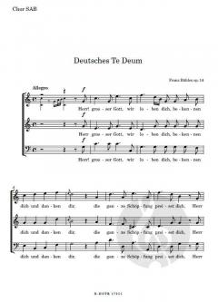 Deutsches Te Deum von Franz Bühler 