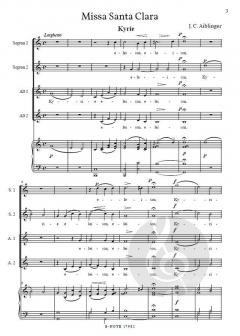 Missa Santa Clara von Johann Caspar Aiblinger 