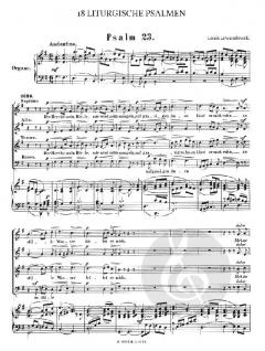 18 liturgische Psalmen von Louis Lewandowski 