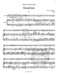 Sonatine für Violine und Klavier (1932) von Alexandre Mottu im Alle Noten Shop kaufen