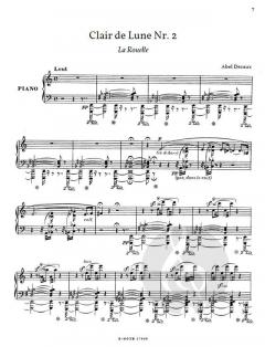 Vier Clairs de Lune von Abel Decaux 