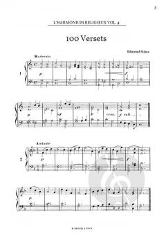 100 Versets pour orgue ou harmonium von Edmond Missa 