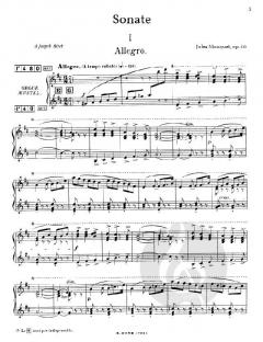 Sonate für Kunstharmonium von Jules Mouquet 