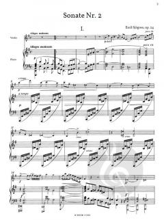 Violinsonate Nr. 2 op.24 von Emil Sjögren im Alle Noten Shop kaufen