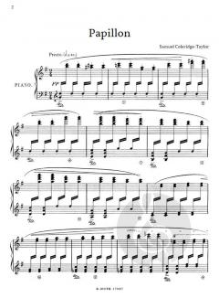 Papillon (Schmetterling) für Klavier von Samuel Coleridge-Taylor im Alle Noten Shop kaufen