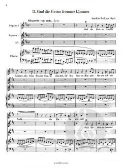 6 Gesänge für drei Frauenstimmen und Klavier op.184 von Joseph Joachim Raff 
