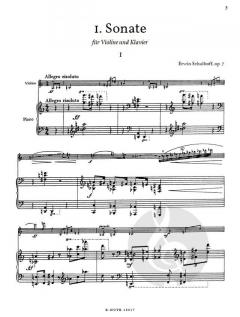 1. Sonate für Violine und Klavier (1913) von Erwin Schulhoff im Alle Noten Shop kaufen