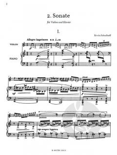2. Sonate für Violine und Klavier (1927) von Erwin Schulhoff im Alle Noten Shop kaufen