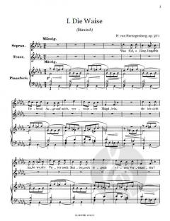9 Duette für Sopran, Tenor und Klavier op.38 von Heinrich von Herzogenberg 