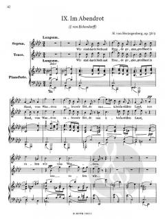 9 Duette für Sopran, Tenor und Klavier op.38 von Heinrich von Herzogenberg 