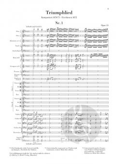 Triumphlied op. 55 von Johannes Brahms 