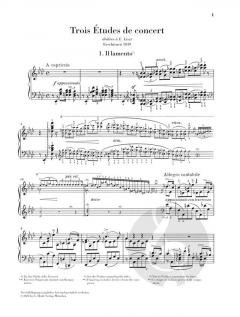 3 Etudes de Concert von Franz Liszt 
