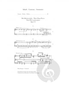 3 Klavierstücke op. 11 von Arnold Schönberg im Alle Noten Shop kaufen
