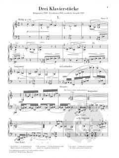 3 Klavierstücke op. 11 von Arnold Schönberg im Alle Noten Shop kaufen