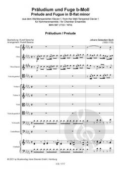 Präludium und Fuge b-Moll BWV 867 von Johann Sebastian Bach 