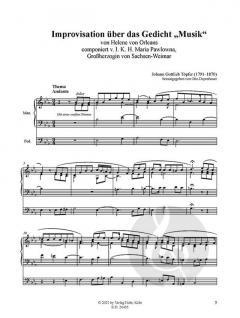 Improvisation über das Gedicht 'Musik' von Johann Gotthold Töpfer 