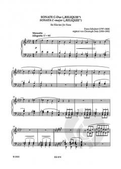 Sonate C-Dur 'Reliquie' von Franz Schubert 