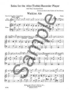 Solos For The Alto (Treble) Recorder Player 