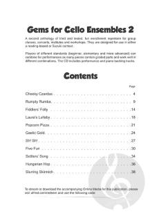 Gems For Cello Ensembles 2 von Helen Butterworth im Alle Noten Shop kaufen