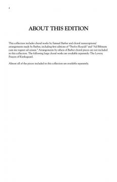 Complete Choral Music (Samuel Barber) 