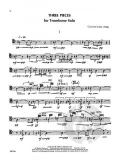 Three Pieces For Trombone Solo von Giacinto Scelsi 