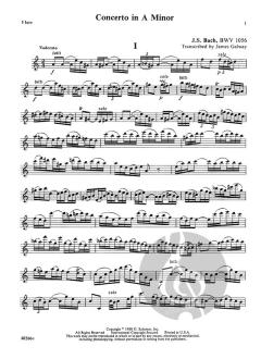 Concerto for Flute in A Minor von Johann Sebastian Bach 