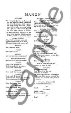 Manon von Jules Massenet 