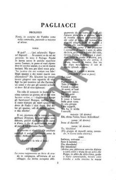 I Pagliacci von Ruggero Leoncavallo 