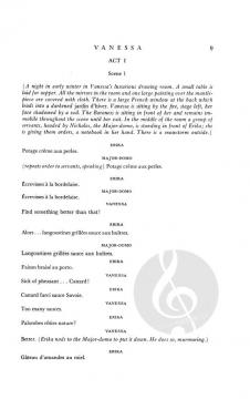 Vanessa Libretto von Samuel Barber 