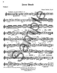 Dover Beach String Quartet von Samuel Barber 