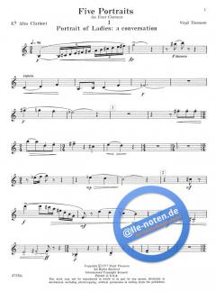 5 Portraits For 4 Clarinets 