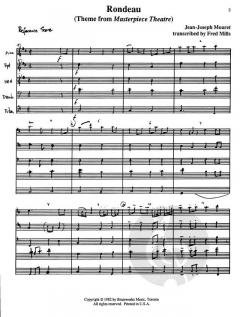 Rondeau Theme From Masterpiece Theatre Canadian Brass Quintet (Jean-Joseph Mouret) 