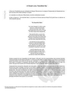 A Road Less Travelled By von Philip Sparke 