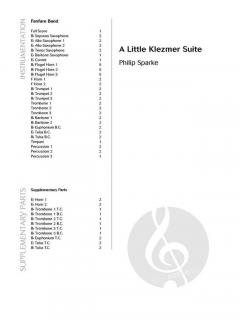 A Little Klezmer Suite von Philip Sparke 