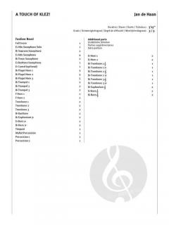 A Touch of Klez! (Fanfarenorchester) von Jan de Haan 