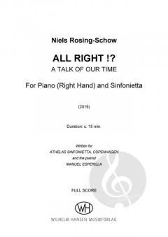 All Right!? (A Talk Of Our Time) 