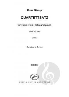 Quartettsatz Work No. 14B von Rune Glerup 