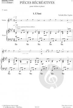 Pieces Recreatives 1 von Bera-Tagrine Nathalie 