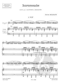 Scaramouche For Clarinet And Piano von Darius Milhaud 