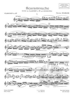 Scaramouche For Clarinet And Piano von Darius Milhaud 